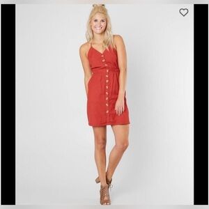 NWT - Willow & Root XS Burnt Orange Adjustable Strap Racerback Sleeveless Dress
